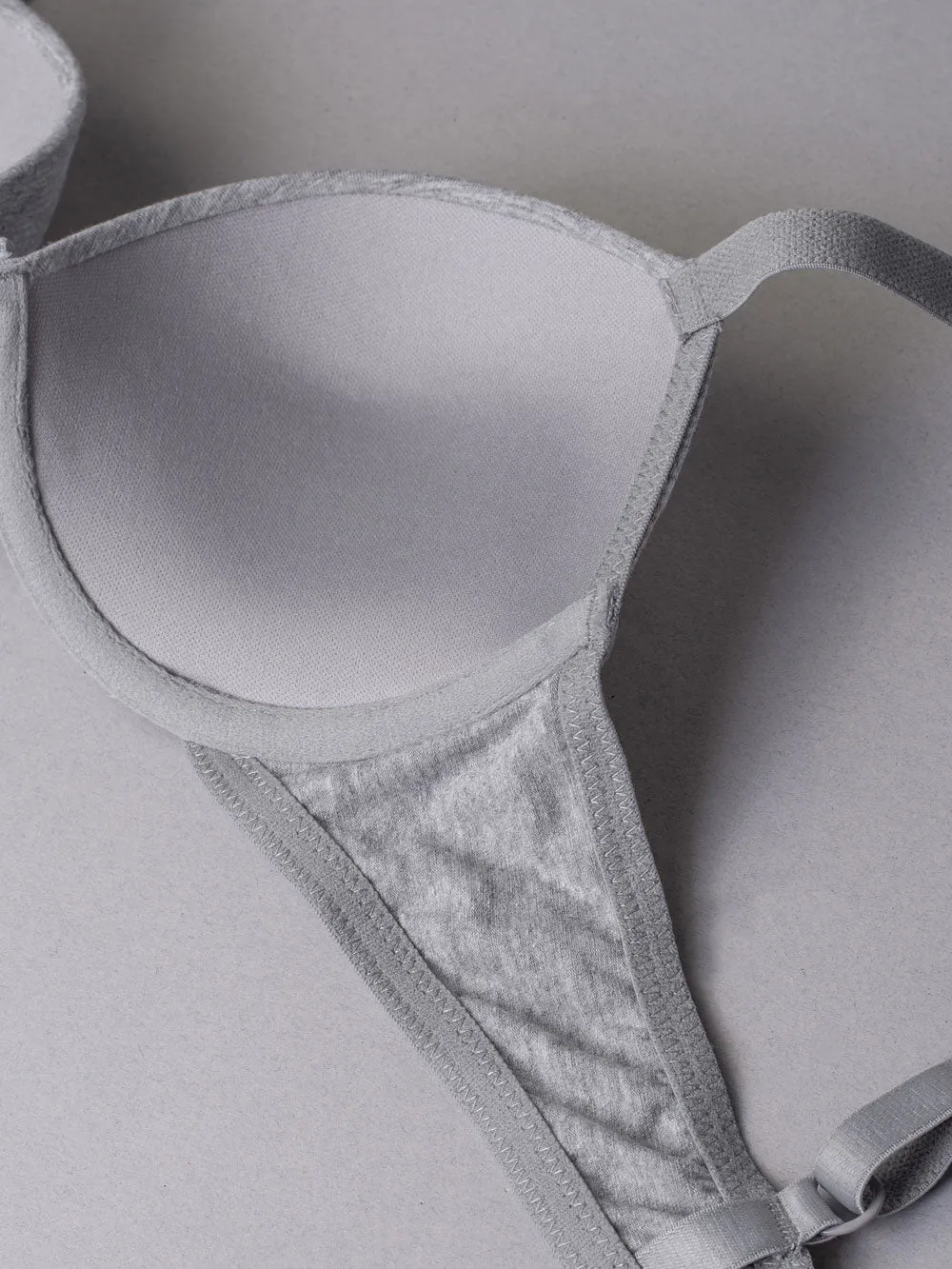Si'èLei Natural Cotton 1444 push-up grigio melange cotone bio