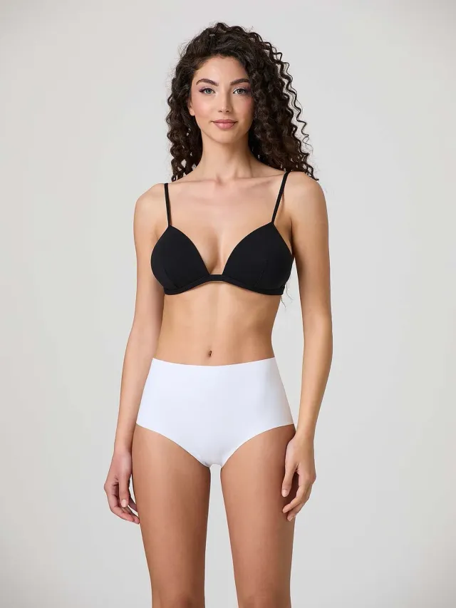 Jadea 8011 Slip Midi Taglio Laser Cotone Invisibile