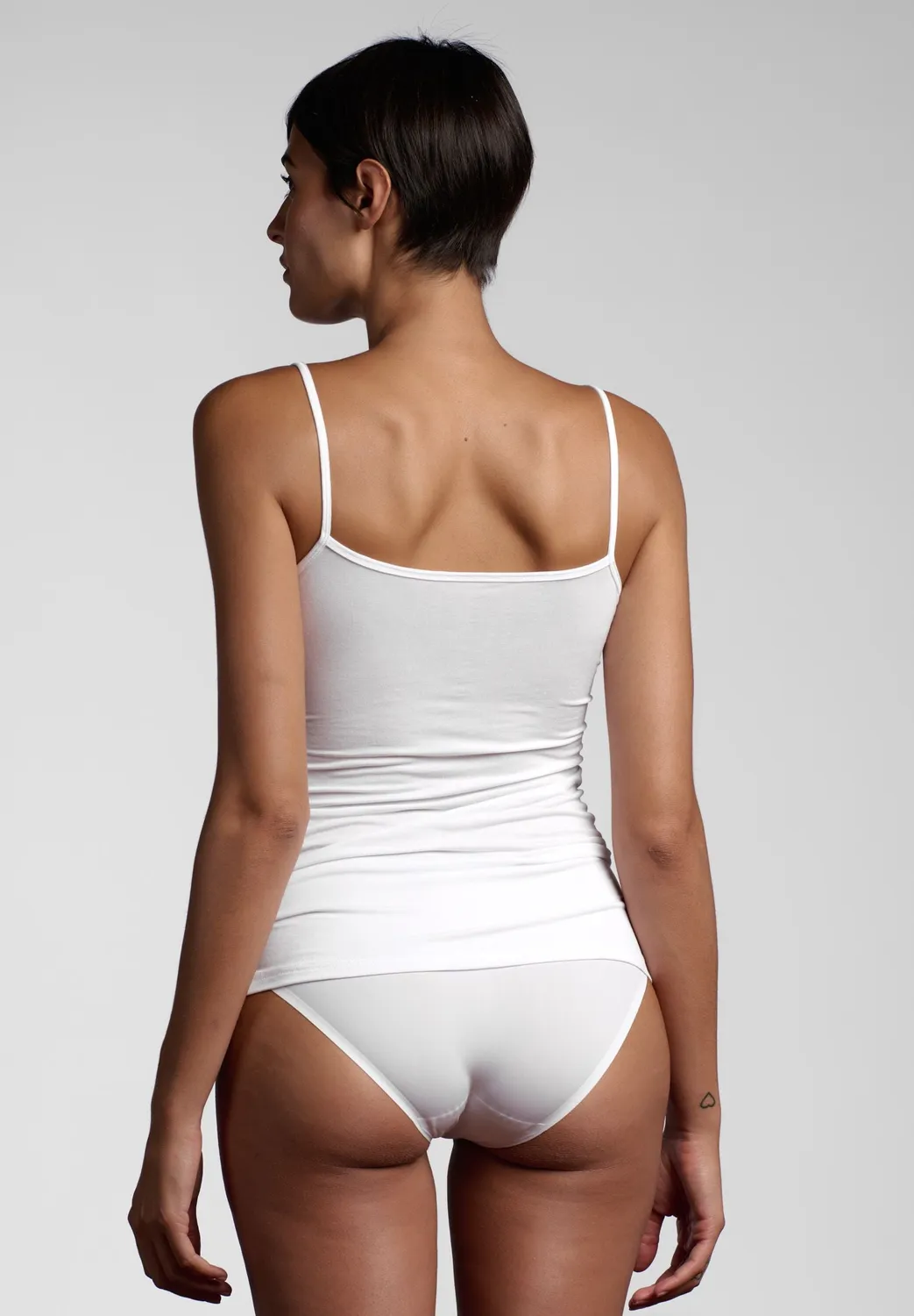 Lepel Avantgarde Essential canotta spallina stretta bianco micromodal
