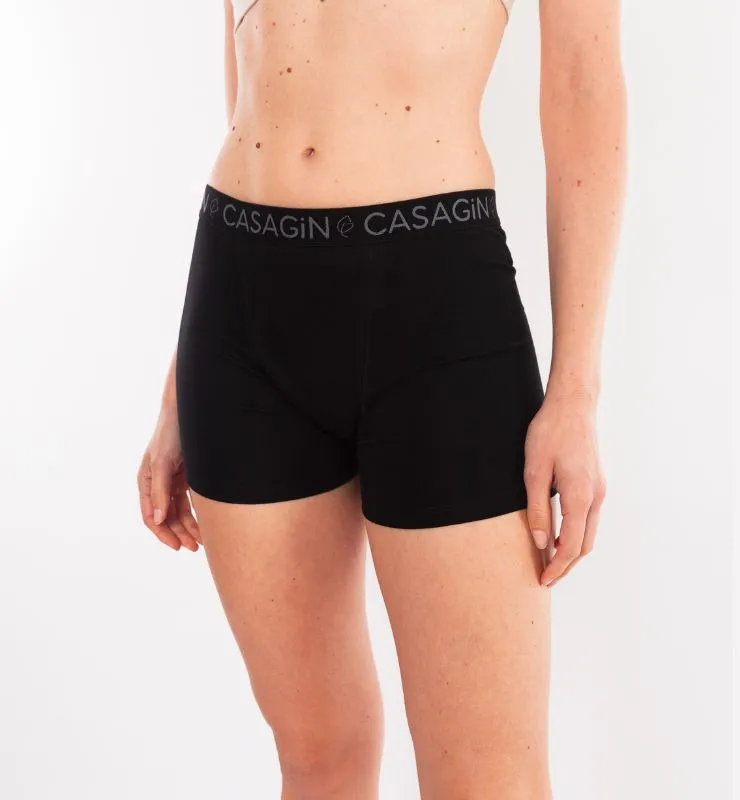 Casagin Notte e Giorno boxer mestruale cotone bio nero