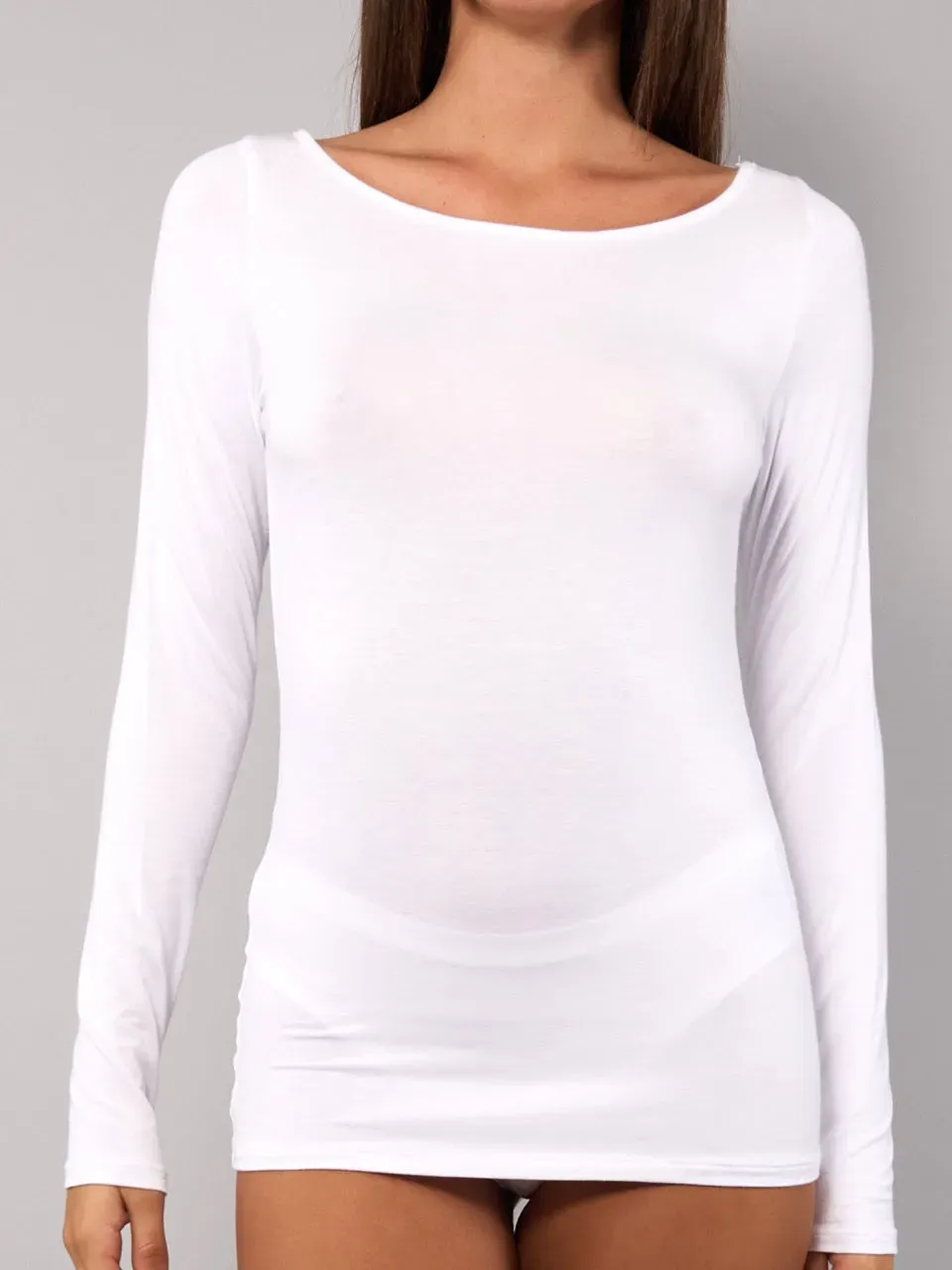 Si'èLei 6014 maglia manica lunga milk modal