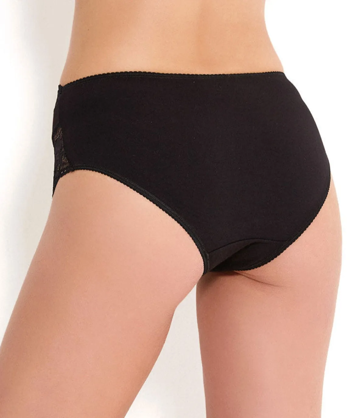 Rossoporpora Slip Modal e Pizzo Bianco traspirante