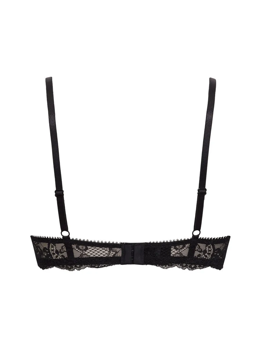 Si'èLei Pure Love 1974 push-up reggiseno nero pizzo