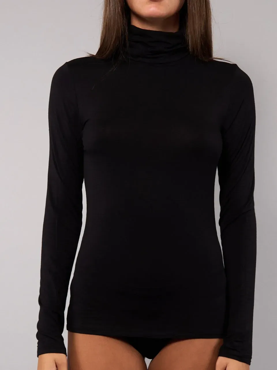 Si'èLei Today 6020 dolcevita donna nero modal