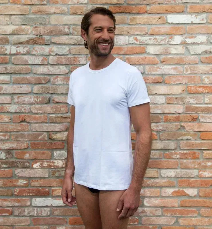Casagin T-Shirt Uomo Cotone Biologico GOTS Nera Traspirante
