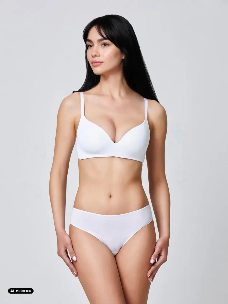 Jadea Basic 2010 slip cotone ultralight bianco