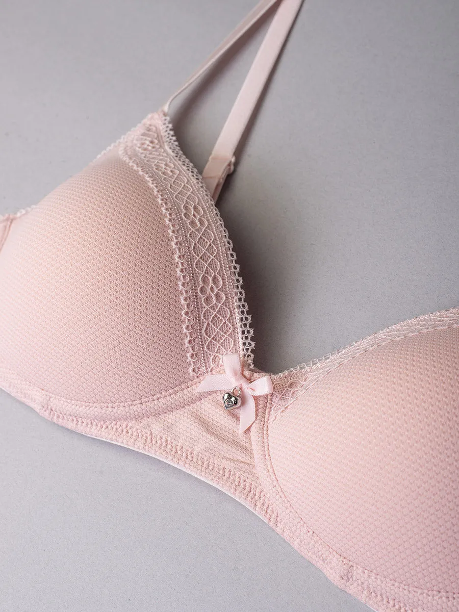 Si'èLei Darling 1876 reggiseno cipria push-up jacquard