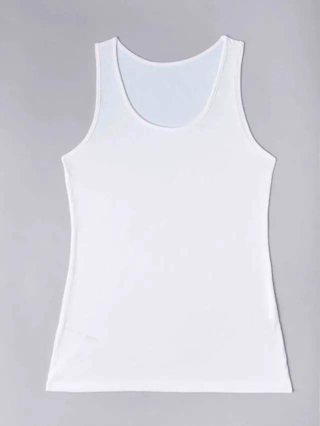 Si'èLei Natural Cotton 1438 canotta cotone bio bianca