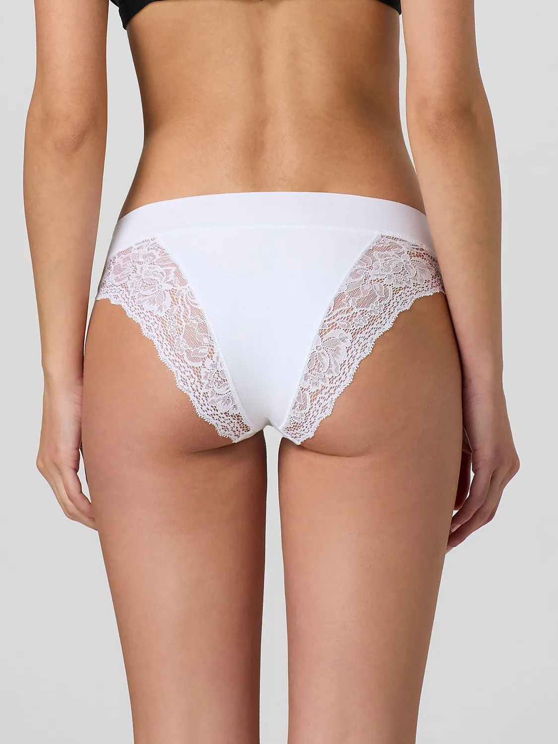 Jadea 8013 slip taglio laser pizzo bianco cotone