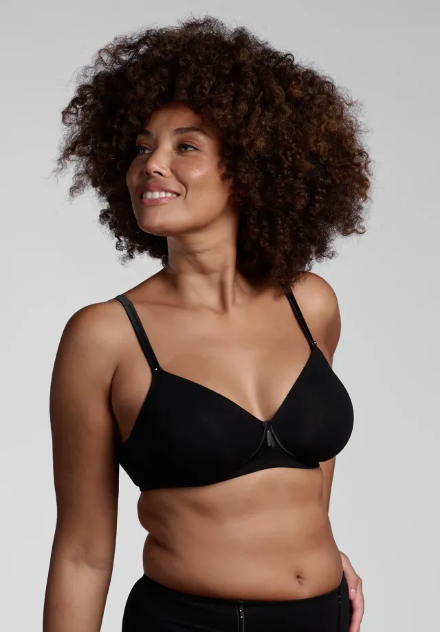 Lepel Belseno 350 reggiseno cotone nero senza ferretto