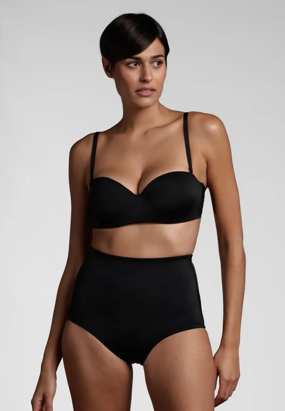 Lepel Elisir Classic guainetta modellante nera microfibra
