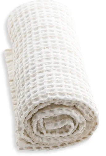 Casagin Big Waffle asciugamano maxi cipria 100x150 cotone bio