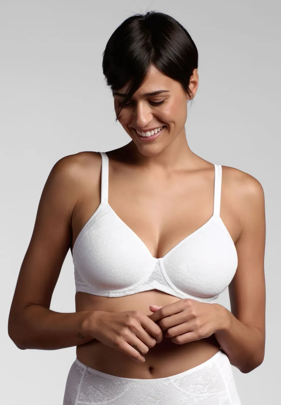 Lepel Belseno Bouquet 381 reggiseno balconcino bianco spacer