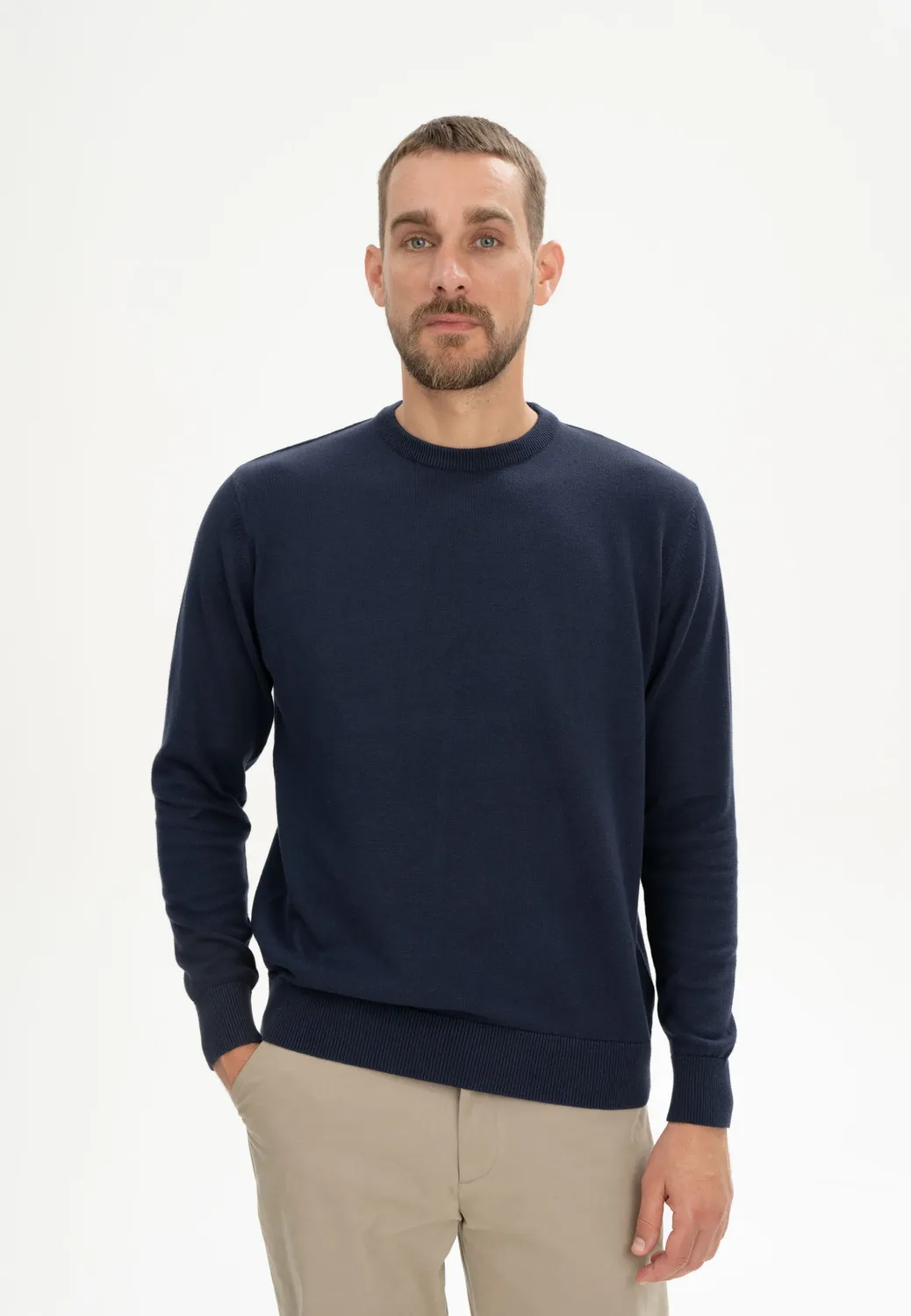 Casagin maglioncino uomo cotone organico navy