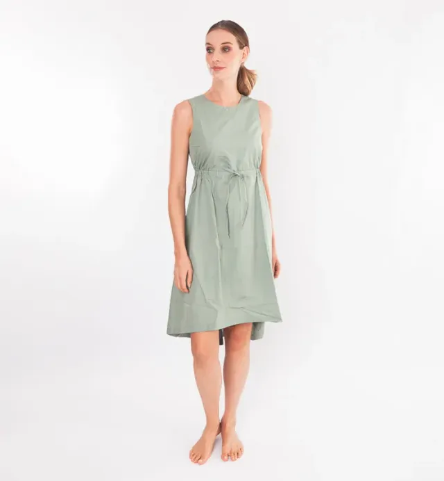 Casagin Summer abito midi menta in cotone bio