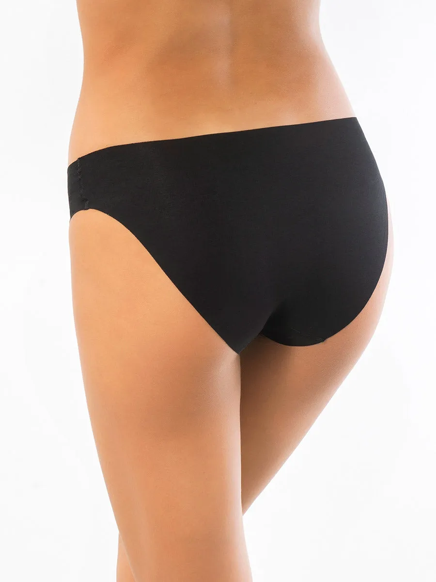 Si'èLei Invisible Cotton 5105 slip nero senza cuciture
