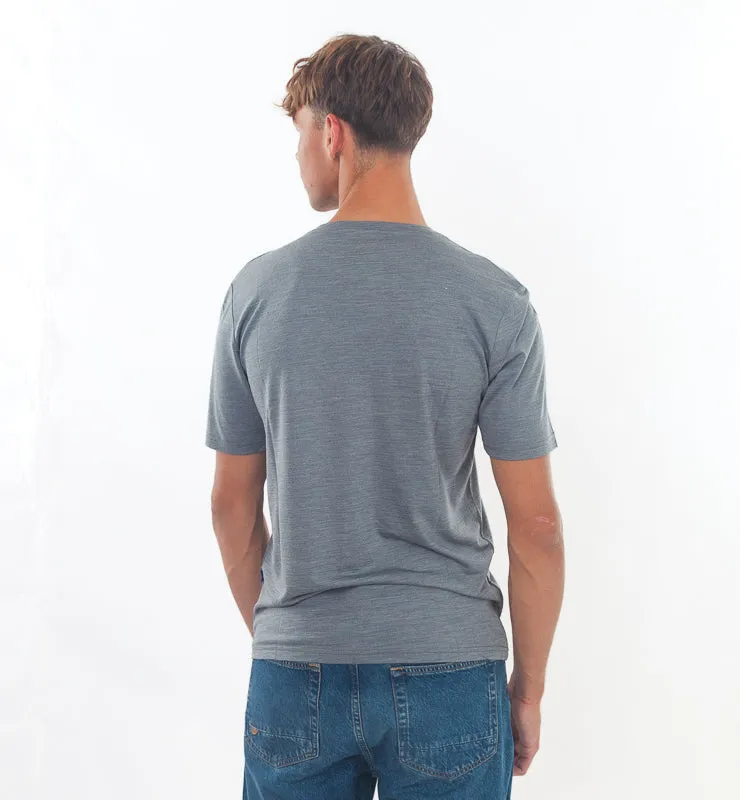 Casagin t-shirt uomo lana merino seta termoregolante
