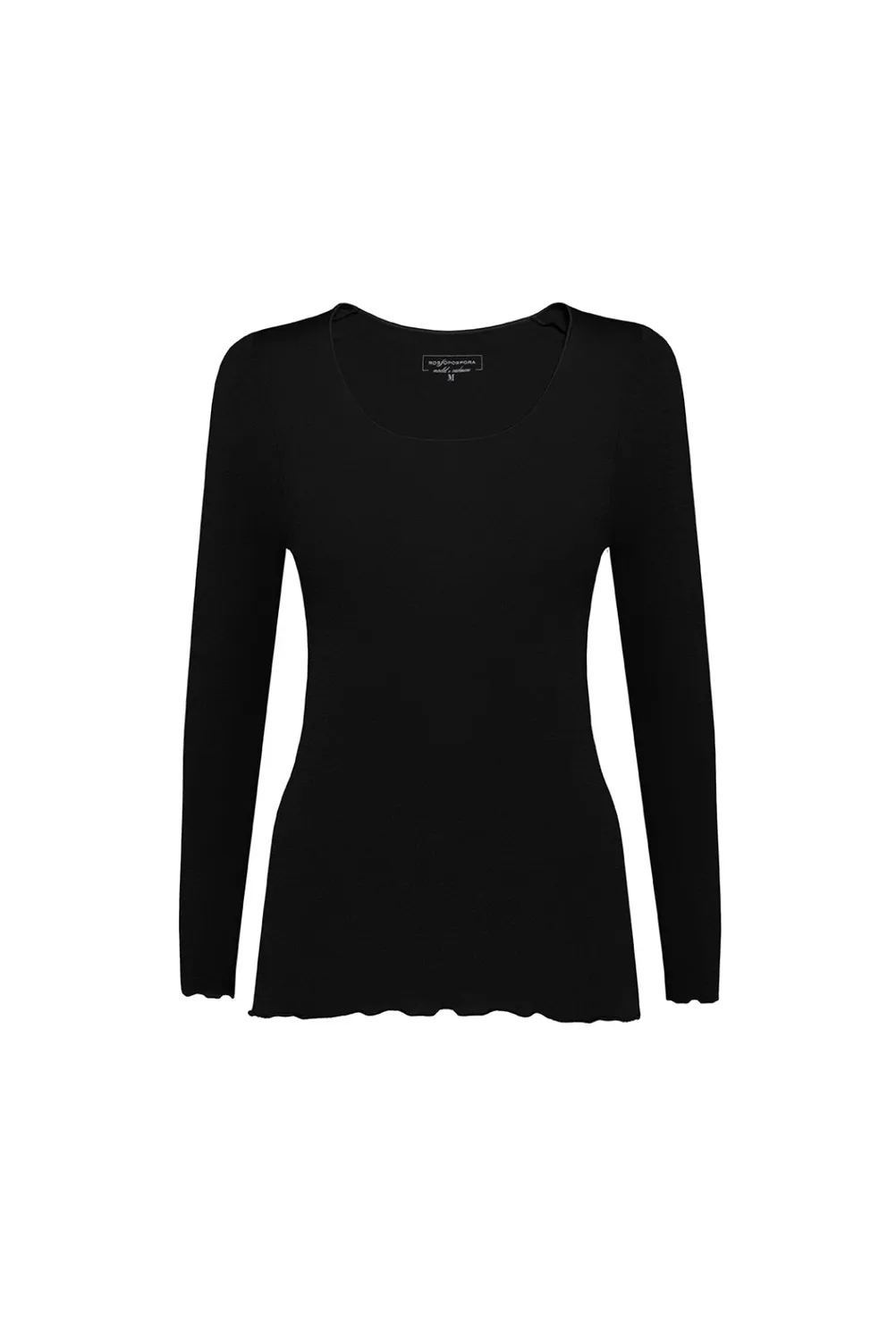 Rossoporpora Cashmere maglia scollo lollo beige manica lunga