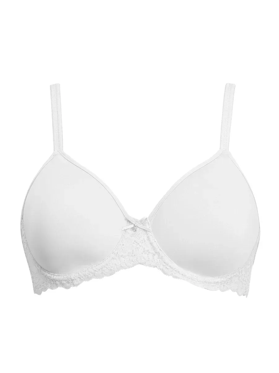 Si'èLei Allure 2686 reggiseno bianco coppe spacer pizzo