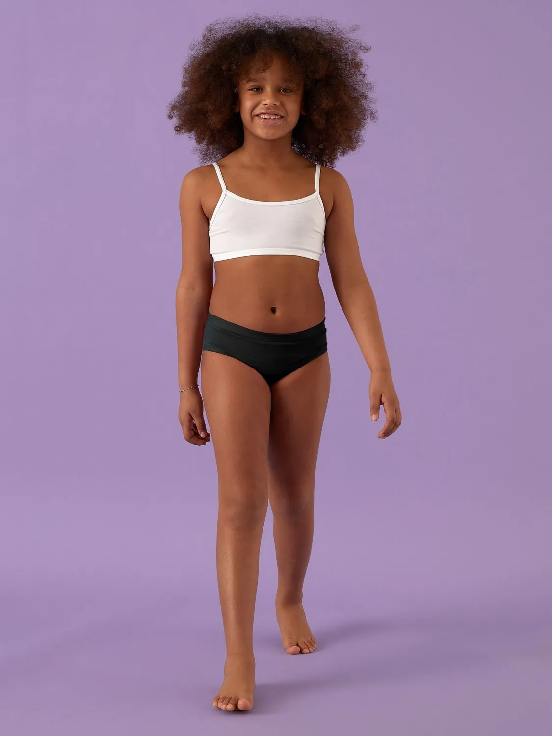 Jadea 176 slip bambina cotone traspirante bianco