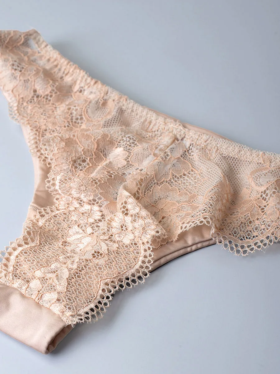 SièLei Wonder Lace 2447 slip brasiliana cipria in pizzo