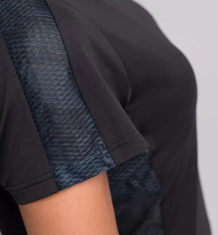 Casagin Be.Performance t-shirt sportiva nero rete