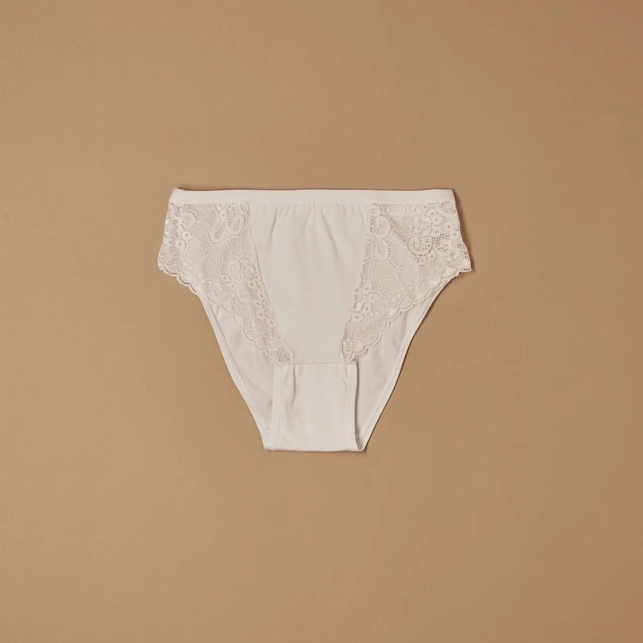Jadea Basic 062 slip cotone pizzo bianco