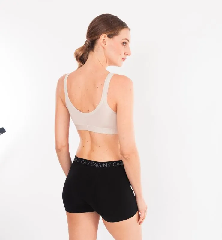 Casagin Notte e Giorno boxer mestruale cotone bio nero