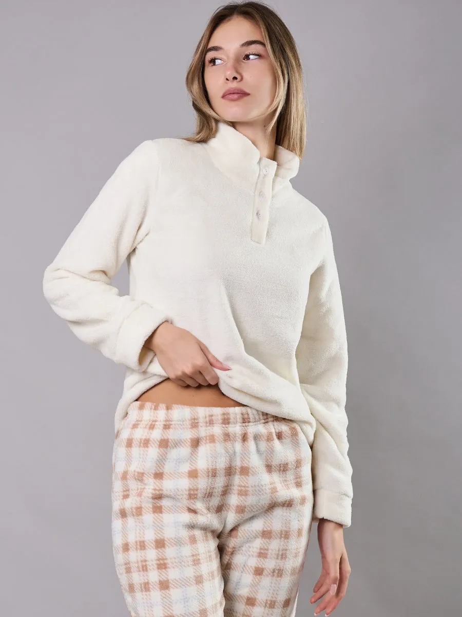 Si'èLei TI45 tuta donna nocciola in coral calda