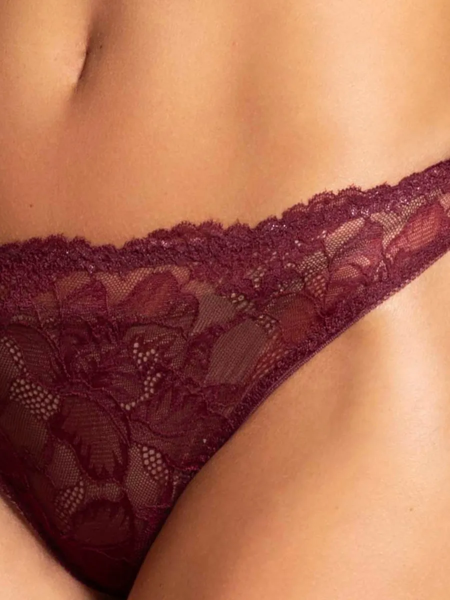 Si'èLei 8037 brasiliana pizzo melograno in pizzo elasticizzato