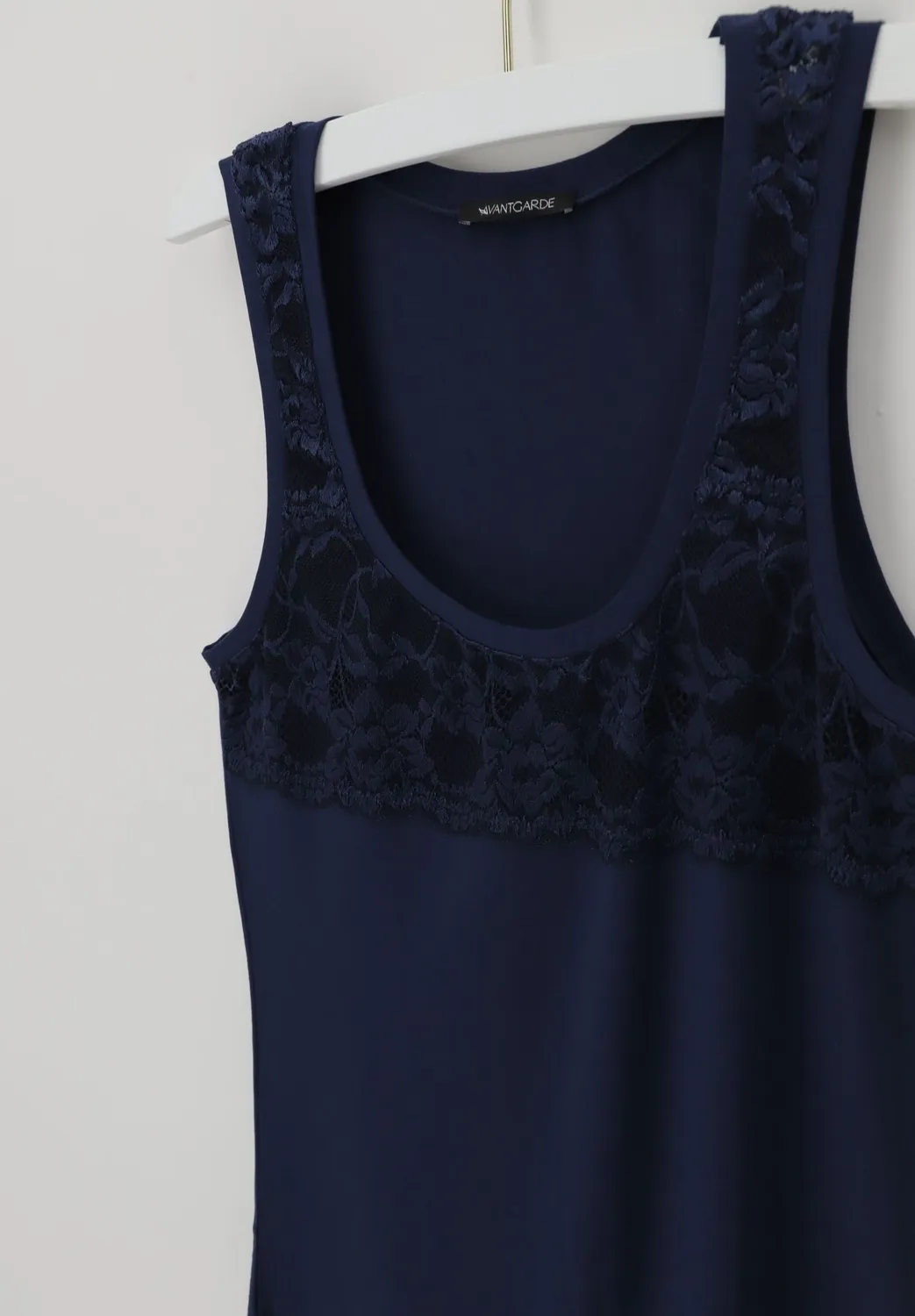 Lepel Avantgarde Essential canotta spalla larga blu modal