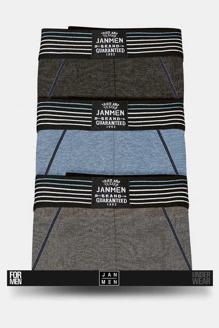 Janira Linear Vigor slip uomo cotone pack 3 pezzi