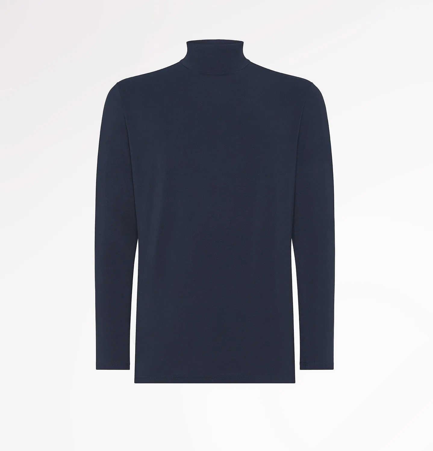Casagin lupetto uomo blu in Tencel maniche lunghe
