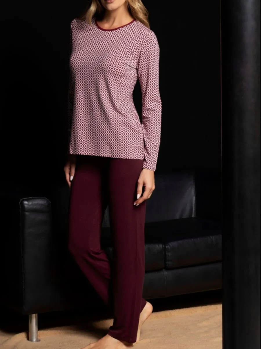 Si'èLei Verde Veronica MM12 pigiama viscosa bordeaux