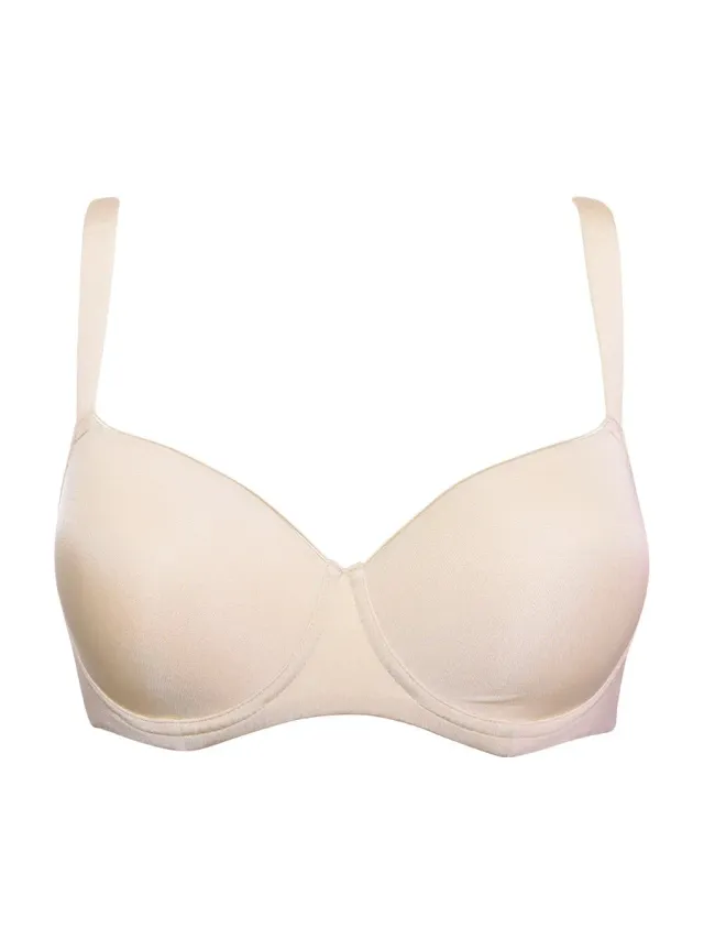 Si'èLei Plus 2552 reggiseno imbottito cipria con ferretto