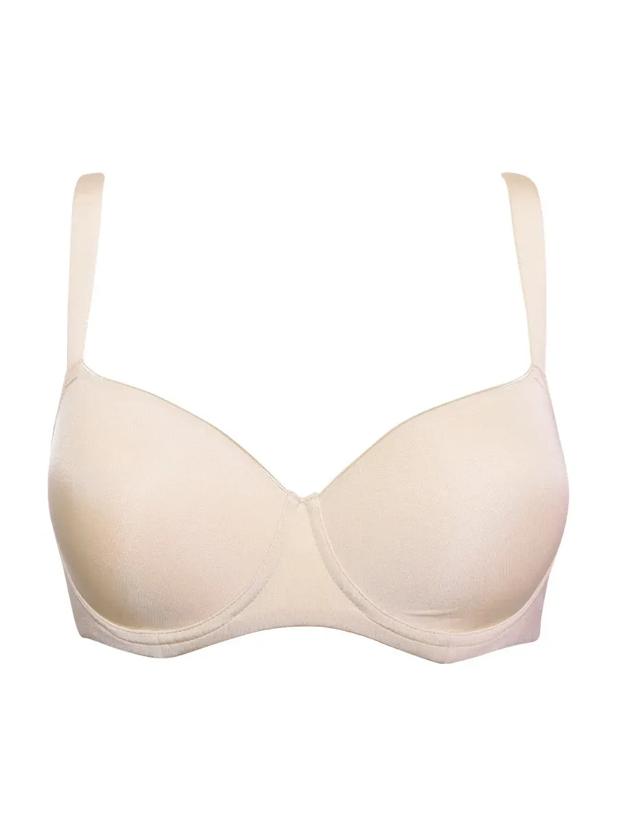 Si'èLei Plus 2552 reggiseno imbottito cipria con ferretto