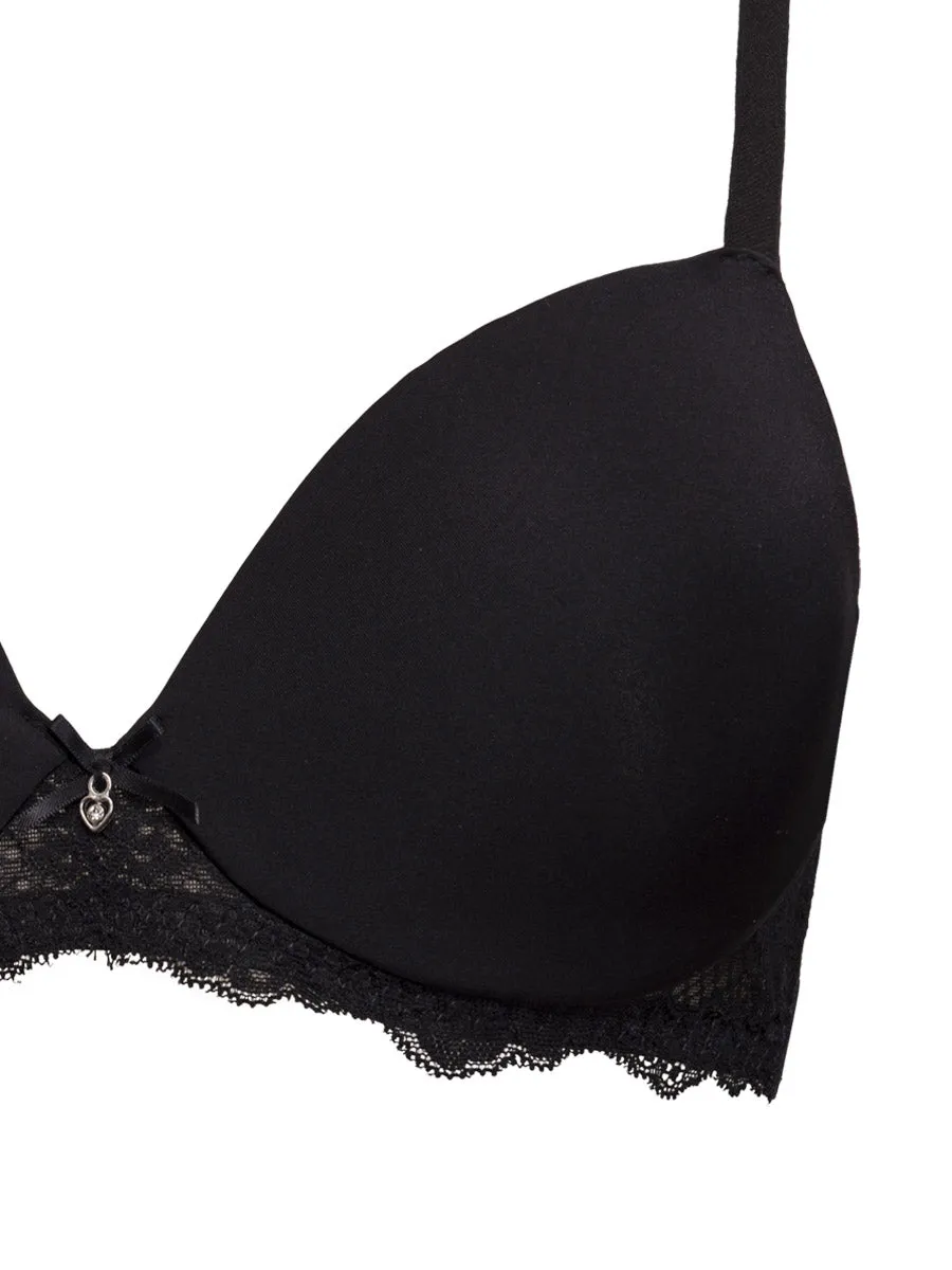 Si'èLei Pure Love 1976 reggiseno imbottito nero microfibra