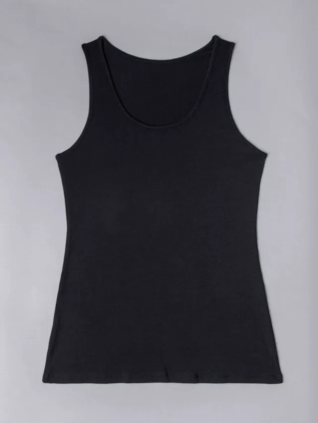 Si'èLei Natural Cotton 1438 canotta cotone bio nero