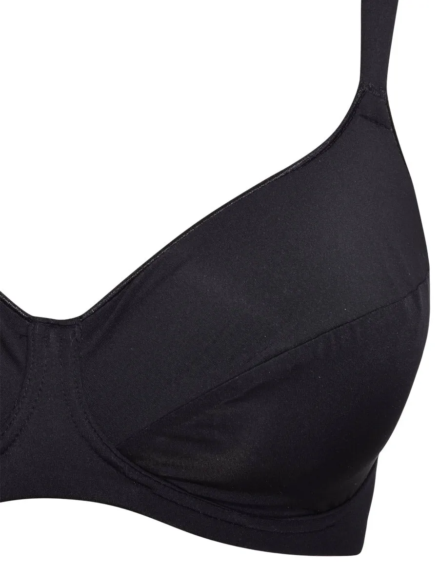 Si'èLei Plus 2542 reggiseno francese nero senza imbottitura