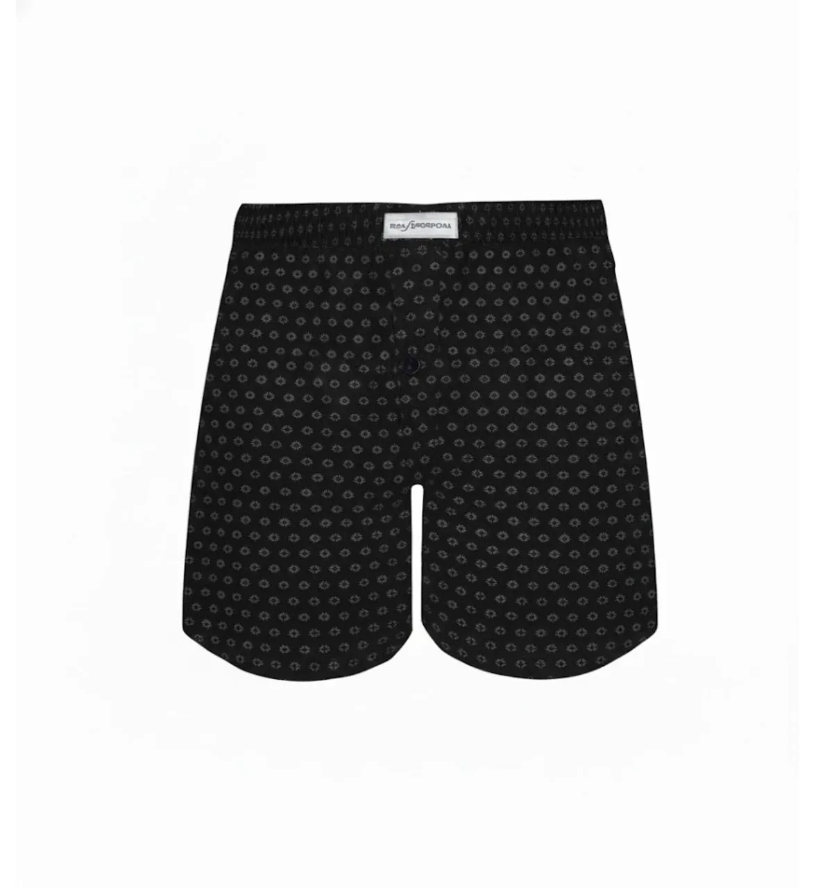 Rossoporpora boxer uomo cotone microfantasia nero