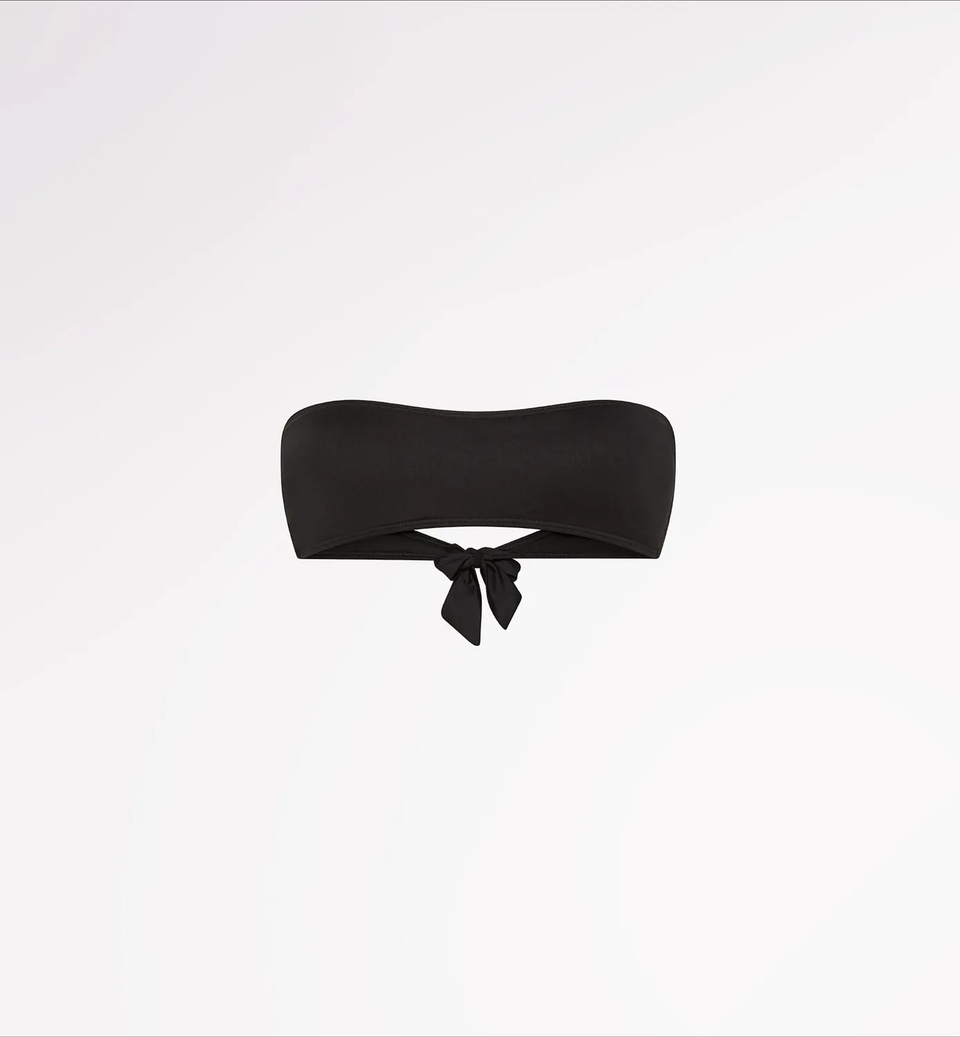 Casagin top costume a fascia coppe removibili nero