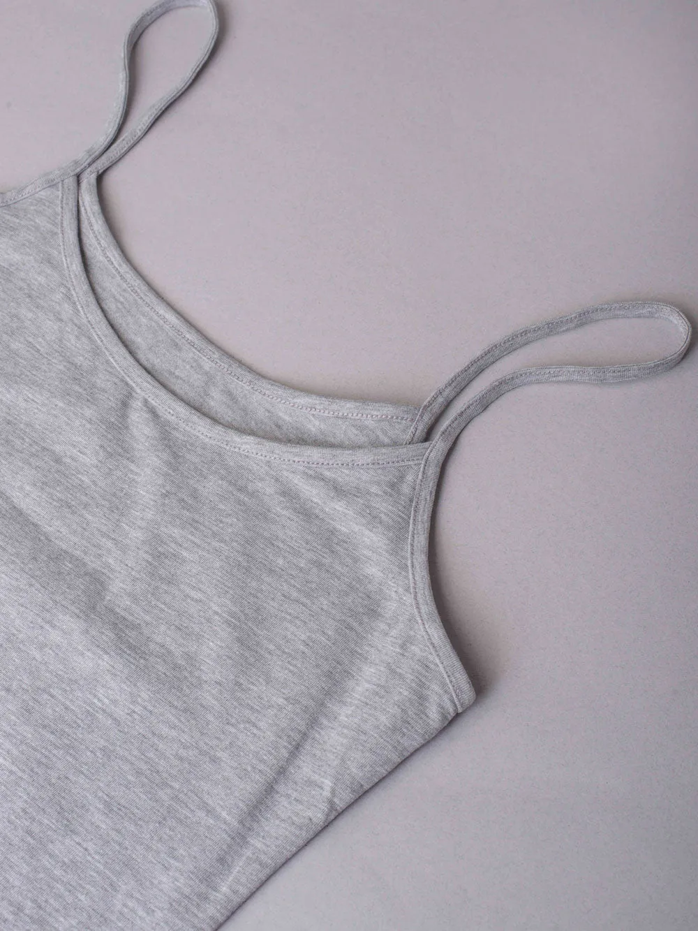 Si'èLei Natural Cotton 1430 canotta grigio melange cotone bio