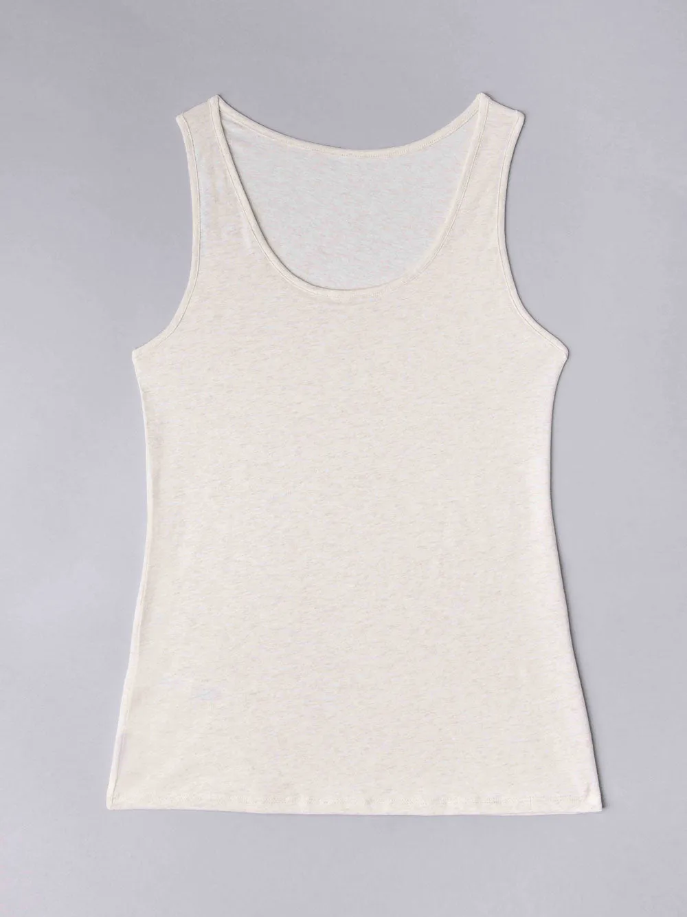 SièLei Natural Cotton 1438 canotta ecru melange cotone bio