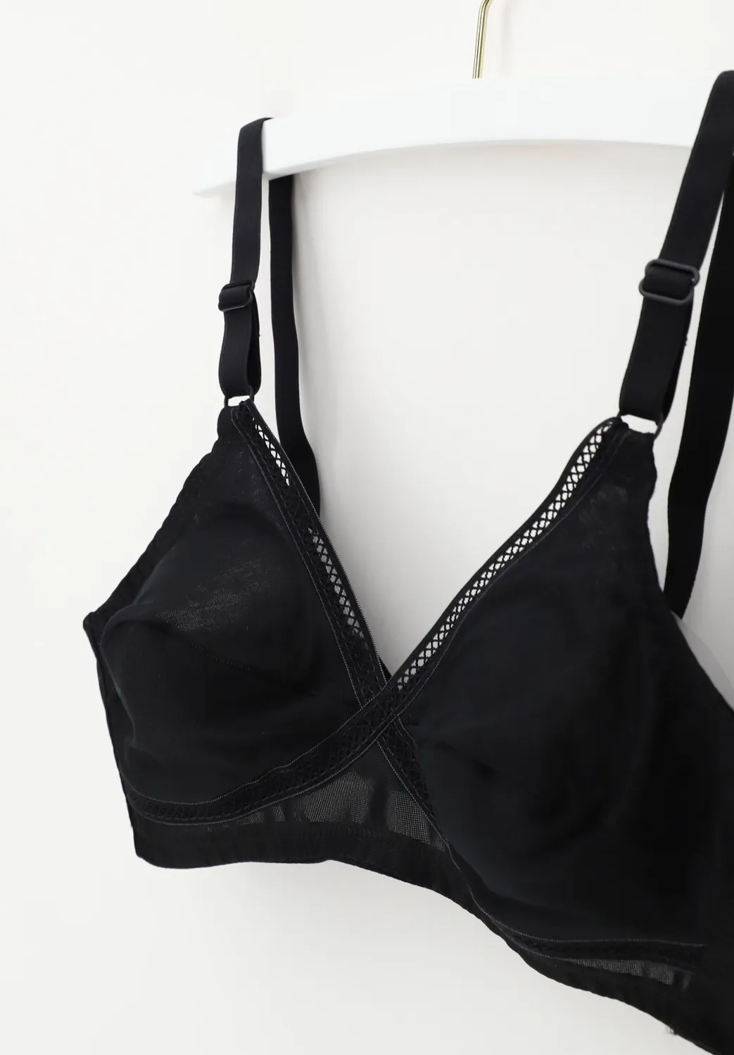 Lepel Rita Classic reggiseno senza ferretto nero cotone