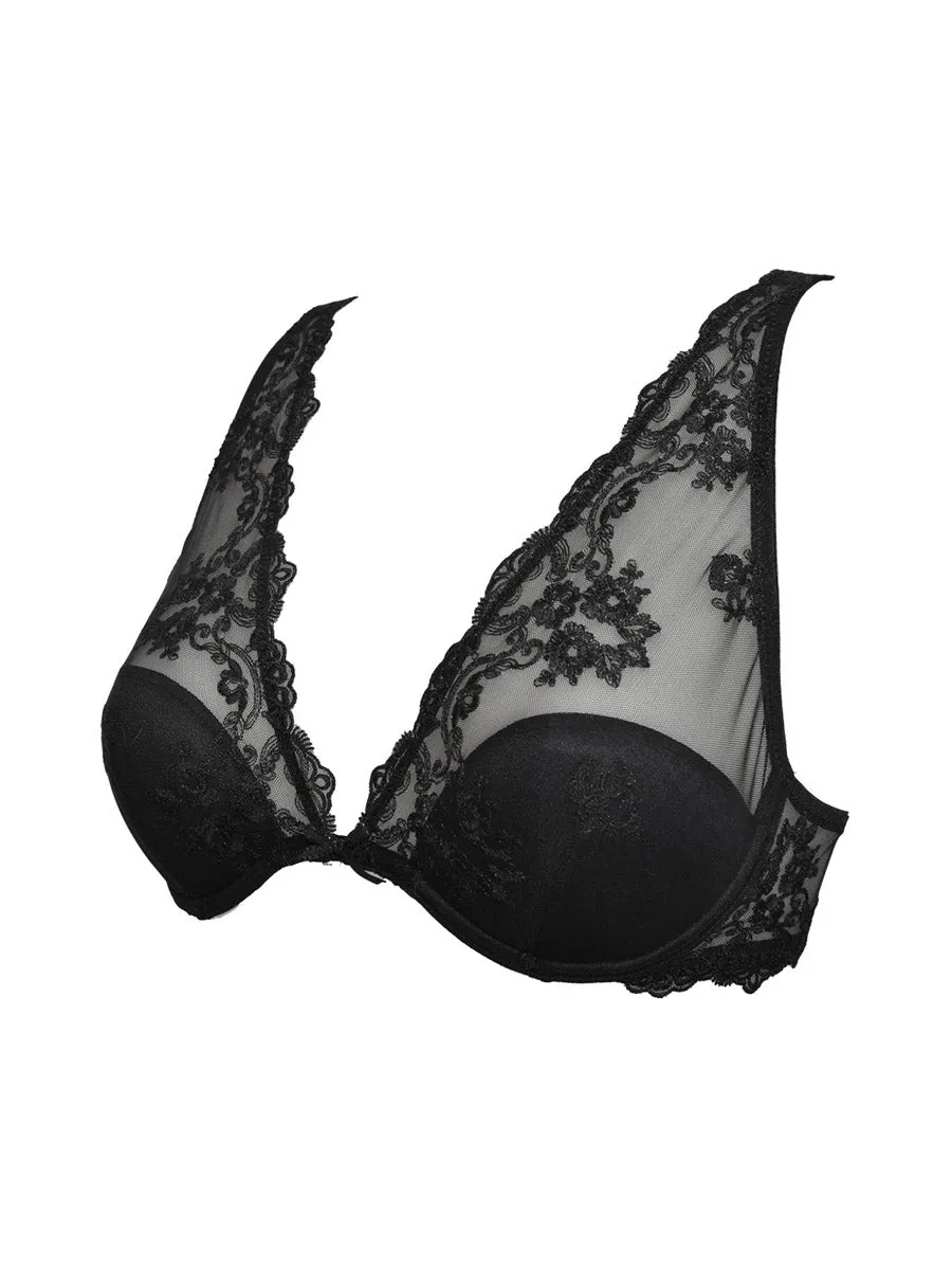 Si'èLei Glam 1958 Bralette Nero Imbottita con Ferretto