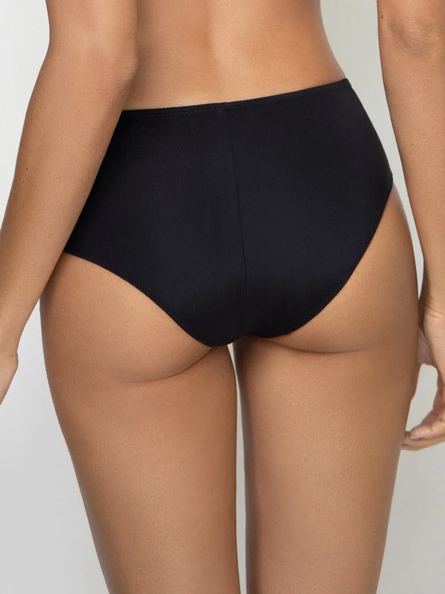 Si'èLei Plus 2545 slip donna nero microfibra