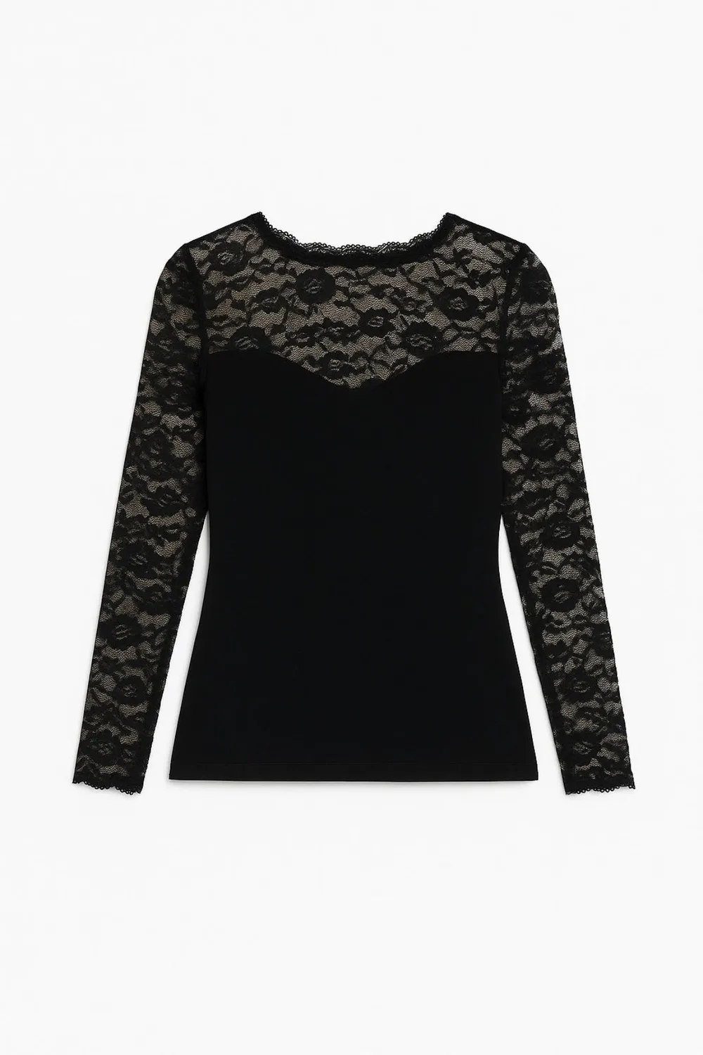 Rossoporpora Modal Cashmere maglia donna manica lunga nera