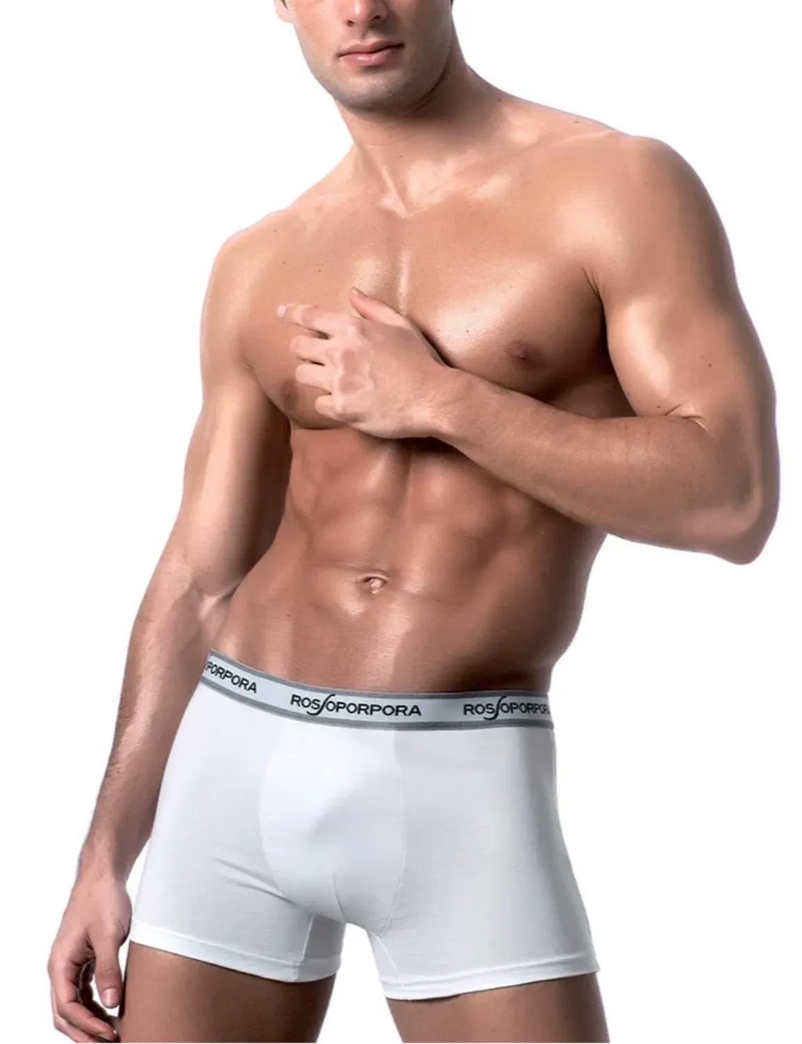 Rossoporpora Gigi Boxer Uomo Elastico Esterno 3 Pezzi