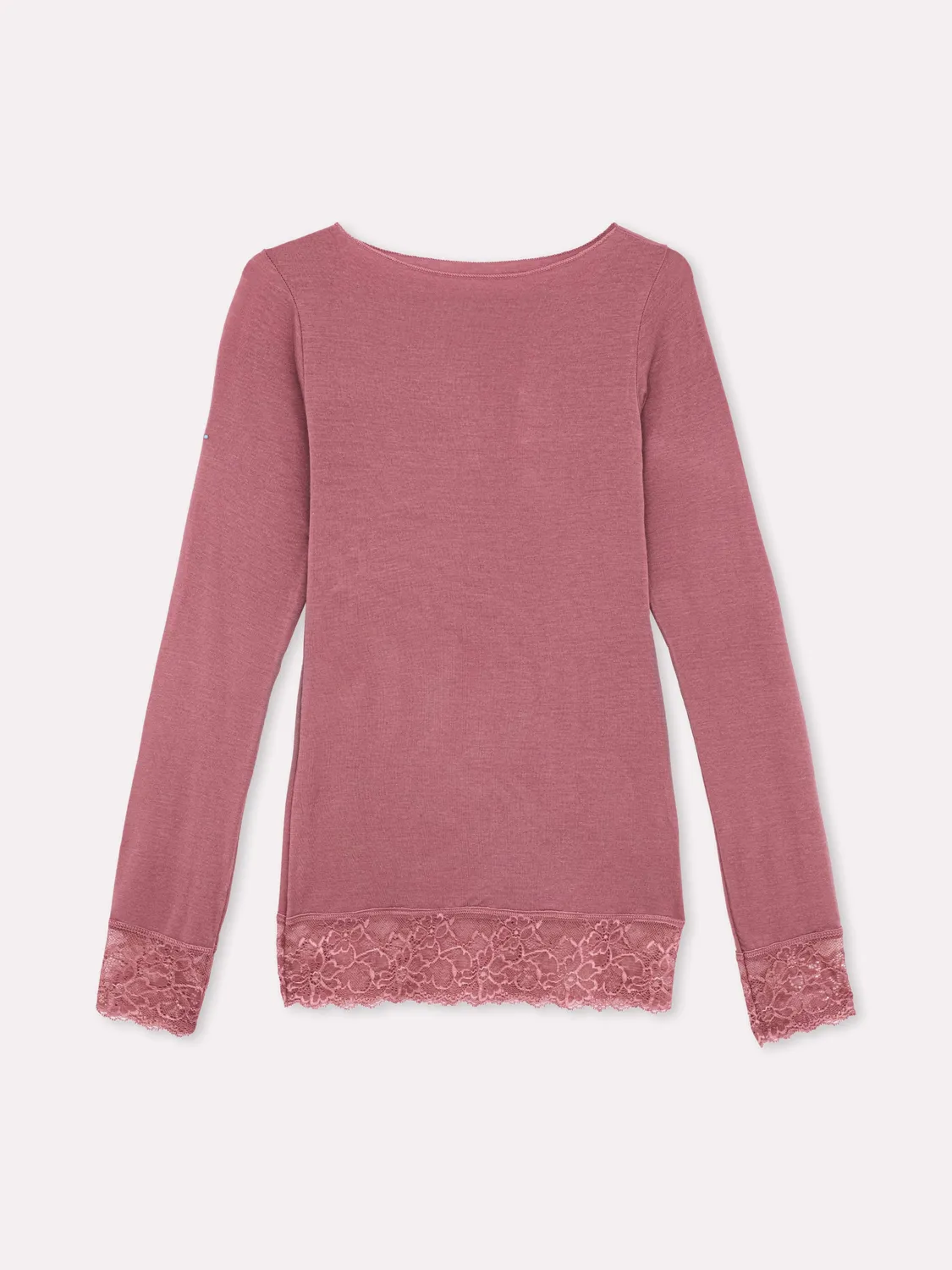 Jadea Basic 4649 maglia modal cashmere con pizzo