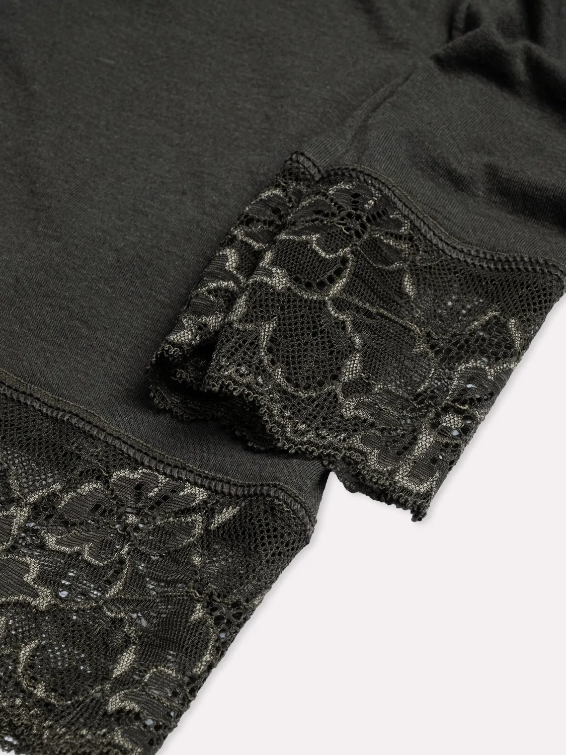 Jadea Basic 4649 maglia modal cashmere con pizzo